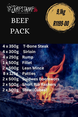 BEEF PACK     9,1kg's