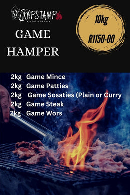 Game (Venison) Hamper - 10kg (Kudu, Impala, Blesbuck, Eland or Blue Wildebeest)