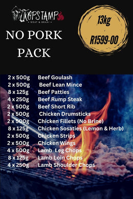 NO PORK PACK 13kg's